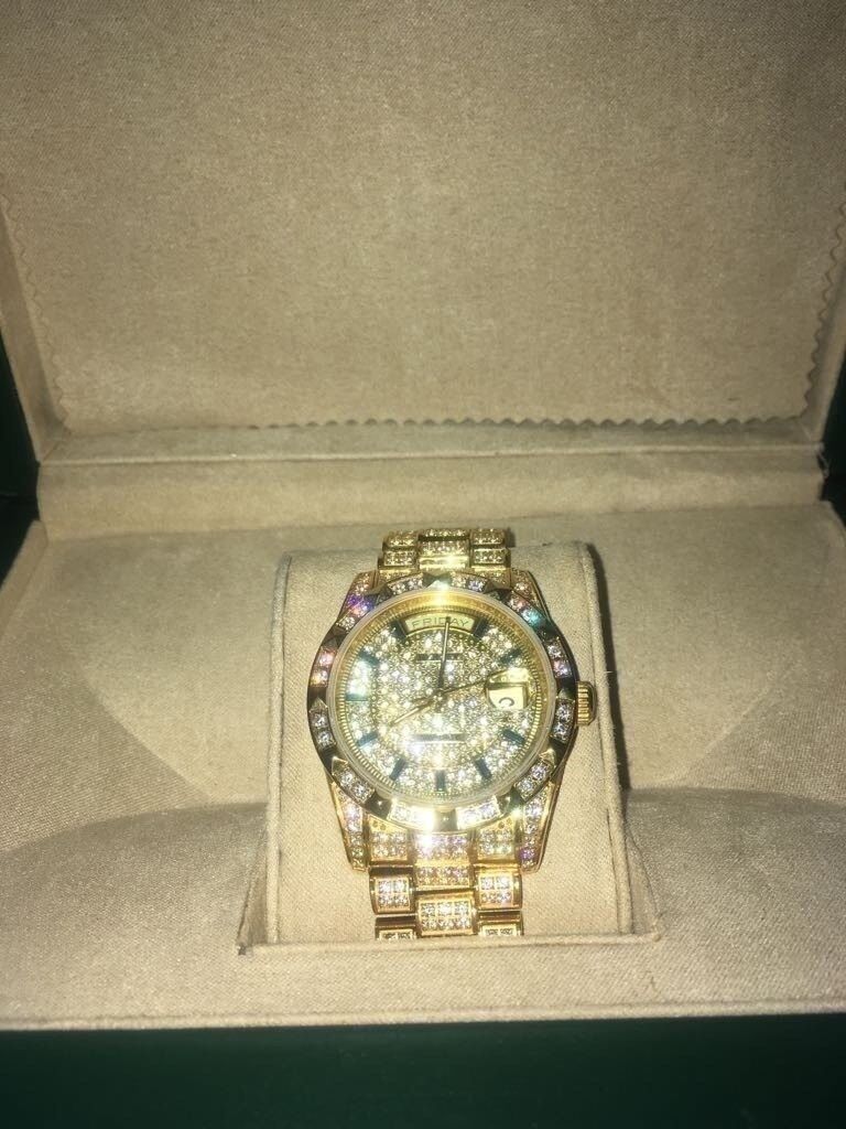 Rolex Day date Fully Iced Out Watch | in City of London, London | Gumtree