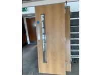 Oak Fire Doors - 30inch glazed door with furniture - Collection of different doors