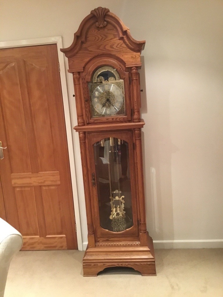 OAK GRANDFATHER CLOCK in Ripley, Derbyshire Gumtree