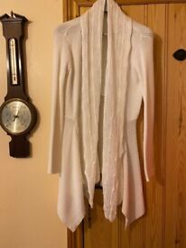 image for Pretty Long Cardigan in White by Jane Norman .New