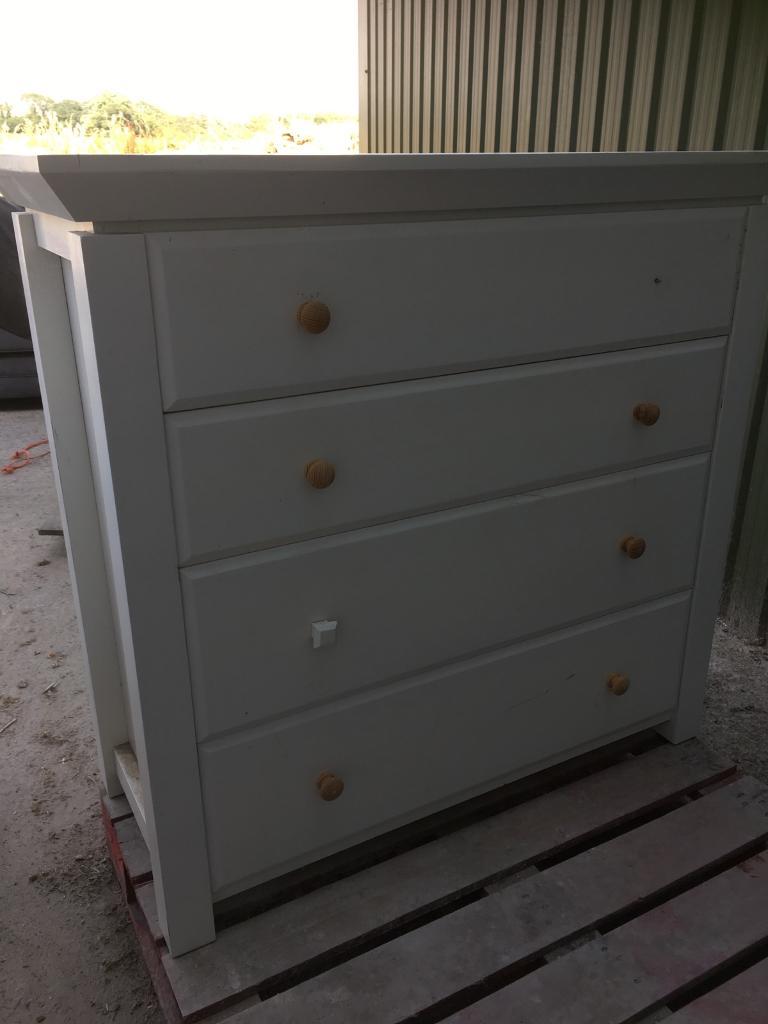 White solid oak chest of drawers in Salisbury, Wiltshire Gumtree