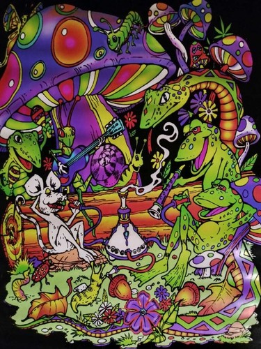 HOOKAH PARTY” 2001 Vintage Blacklight Poster - 34” x 23