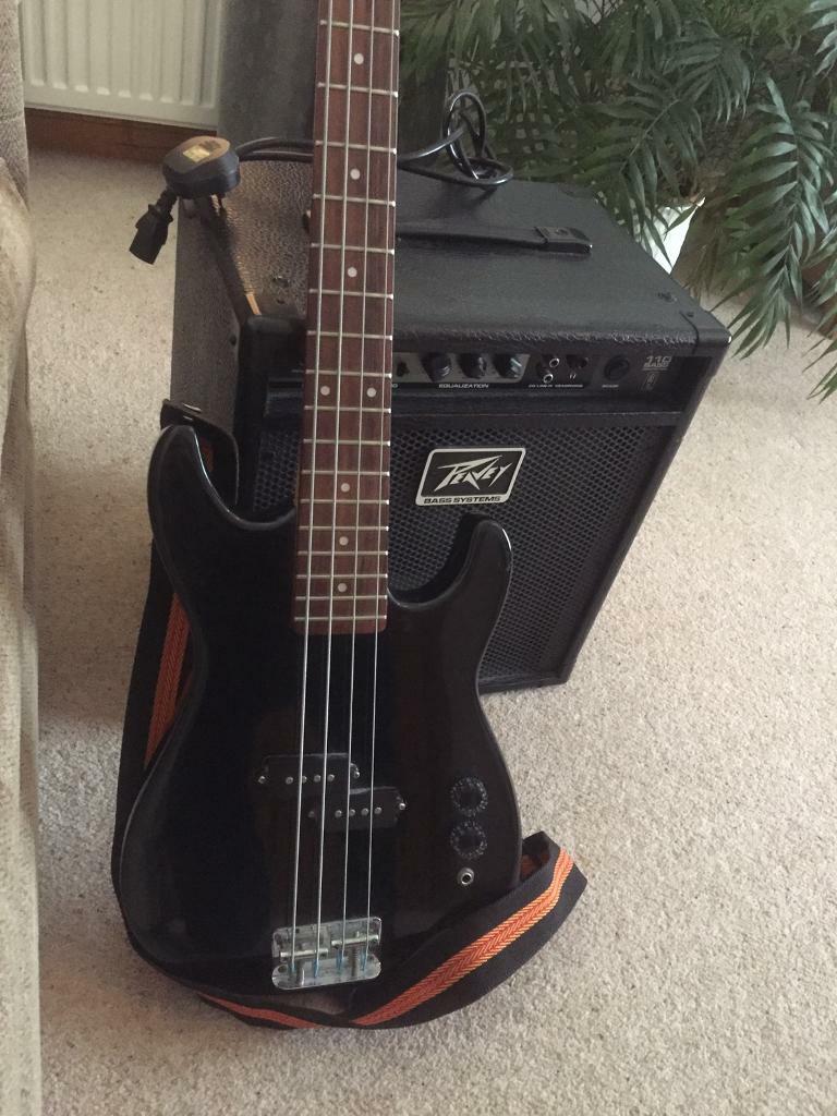 Encore 3/4 bass guitar and 20W Peavey bass amp in Elgin, Moray Gumtree