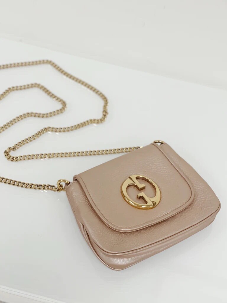GUCCI バック Gucci 1973 Small GHW Black Pebbled Leather Crossbody Bag | eBay