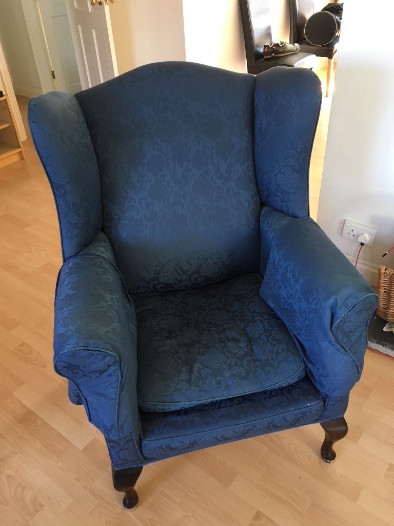 Queen Anne Wingback Chair Covers Abracadabra! Wingback chair covers