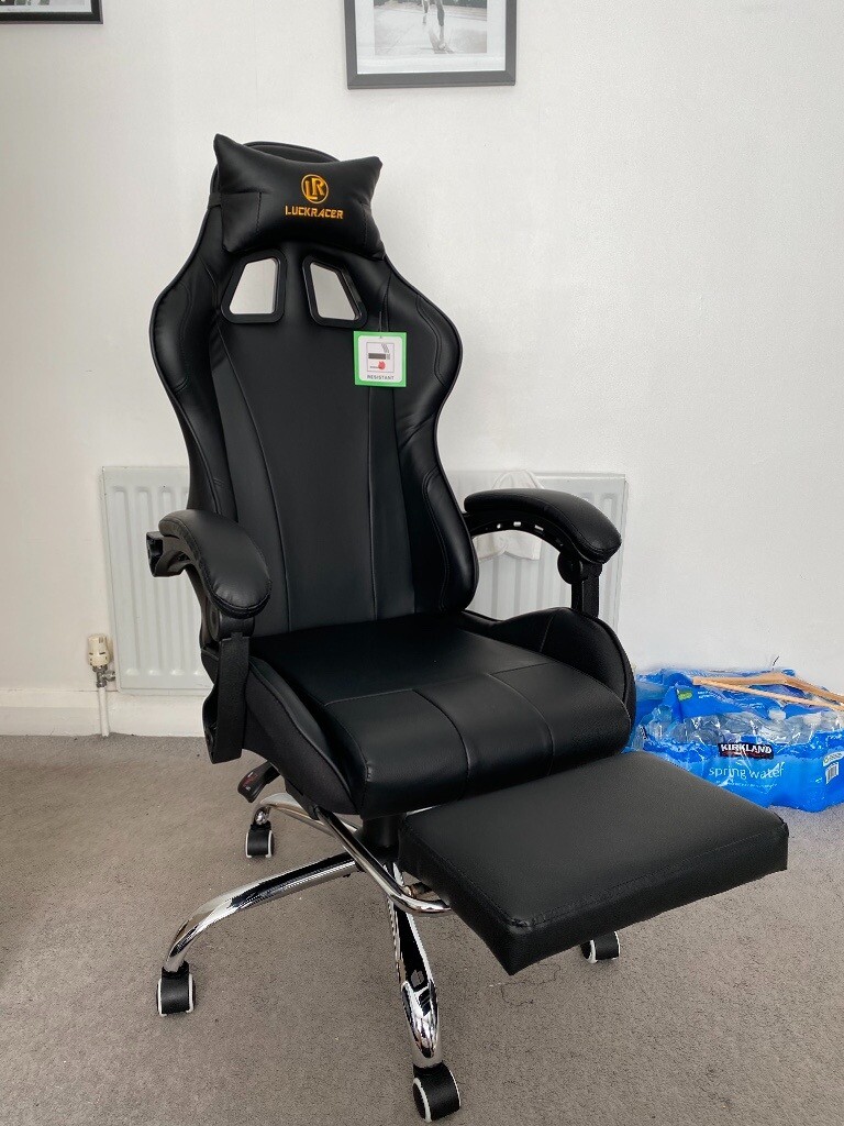 Gaming Chair Black Luckracer From Amazon New in Liverpool
