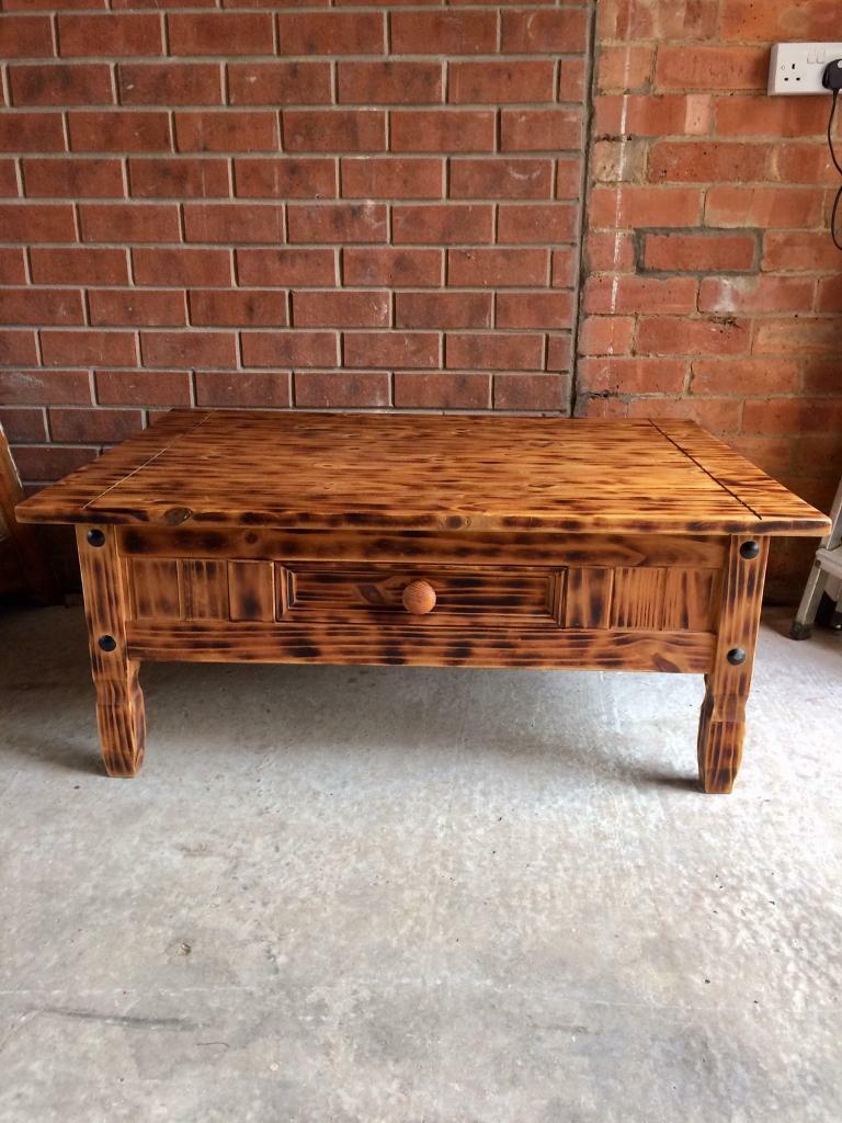 Rustic Blow Torched Coffee Table in Cheltenham, Gloucestershire Gumtree