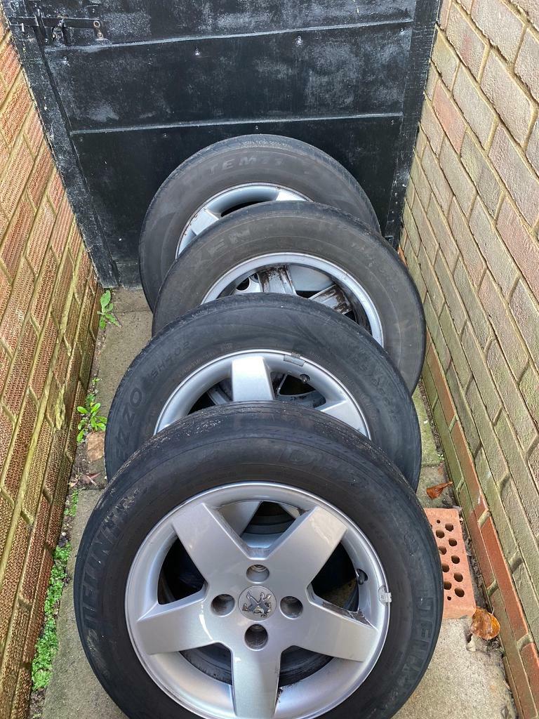 4 Peugeot alloy wheels | in Knebworth, Hertfordshire | Gumtree