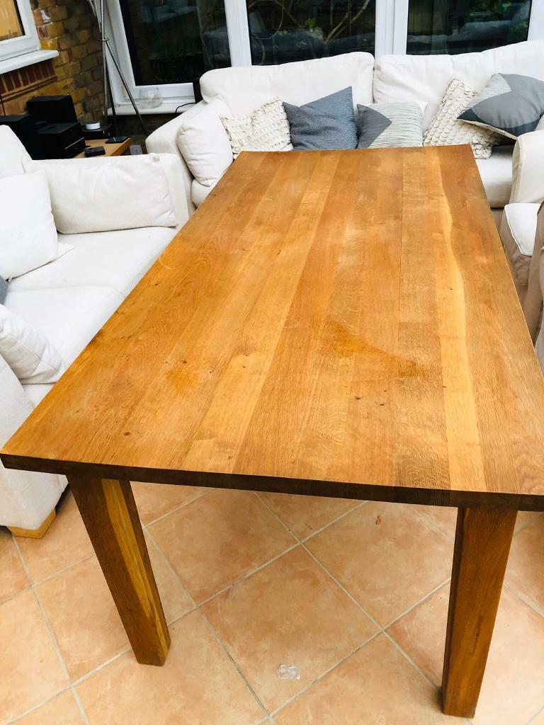 Solid oak dining/kitchen table | in Horsham, West Sussex | Gumtree