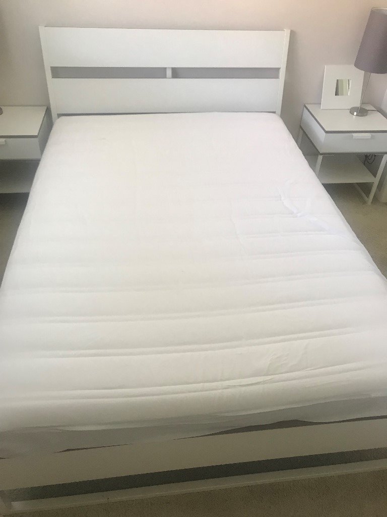 Nearly New Ikea Bedroom Furniture Double Bed & Units in Baillieston