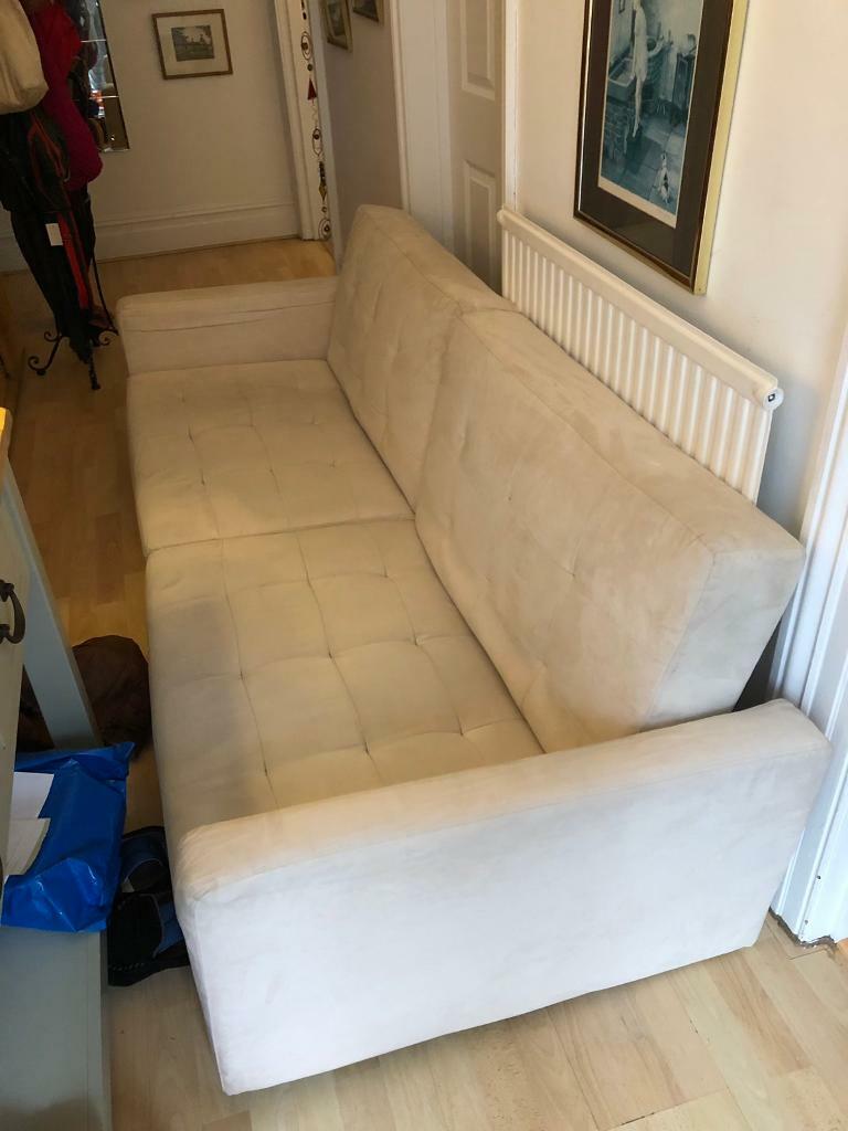 Free Stylish Cream 2 Seater Sofa Bed in Woking, Surrey Gumtree