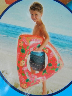 Pool Inflatable Watermelon Pizza Slice Swim Ring Kids Beach Float Set/2 Toys New