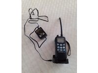 Icom VHF Marine Transceiver, rechargeable battery, instruction manual and 2 books for sale