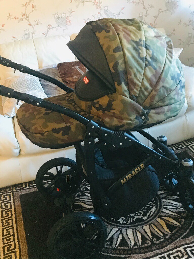 Baby lux unisex camo pram buggy stroller set newborntoddler in