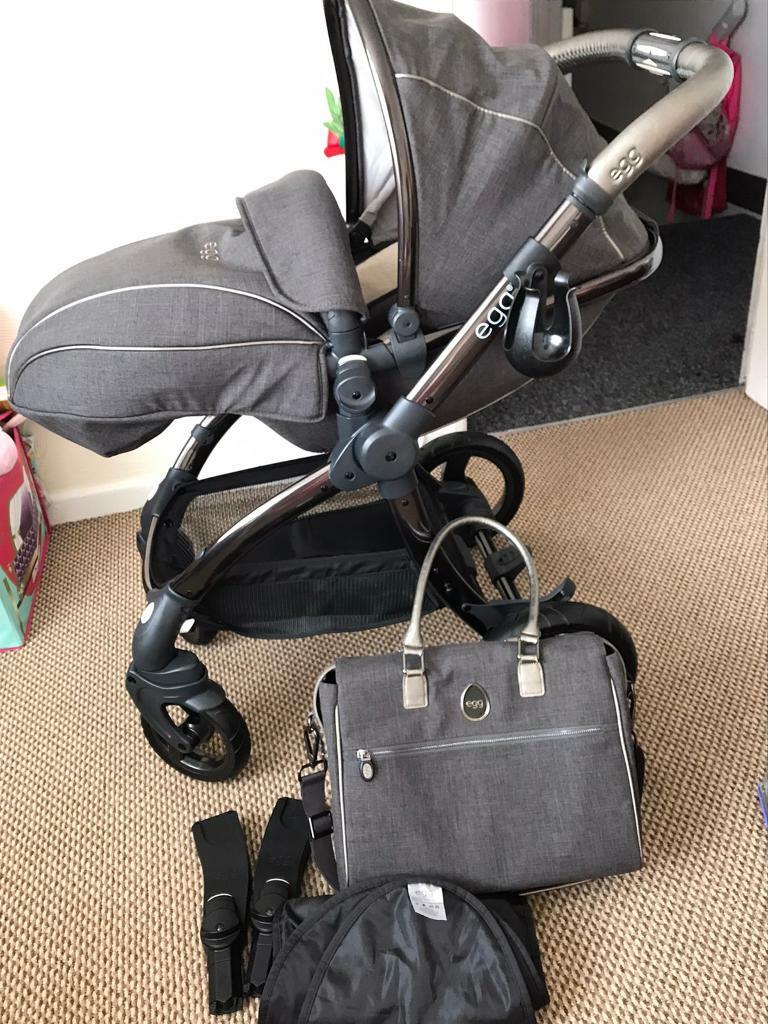 Babystyle Egg pram pushchair limited edition pewter in Plymouth