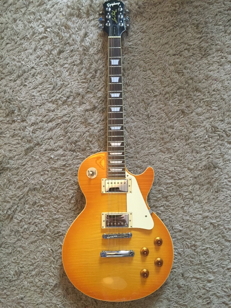 Gibson Epiphone Les Paul Limited Edition Trans Amber and ...