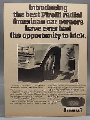Vintage Magazine Ad Print Design Advertising Pirelli Automobil...