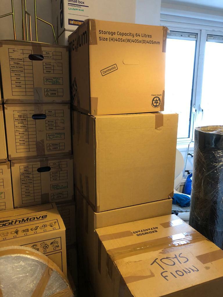 Moving boxes, wrapping paper, bubble wrap in Clapham, London Gumtree