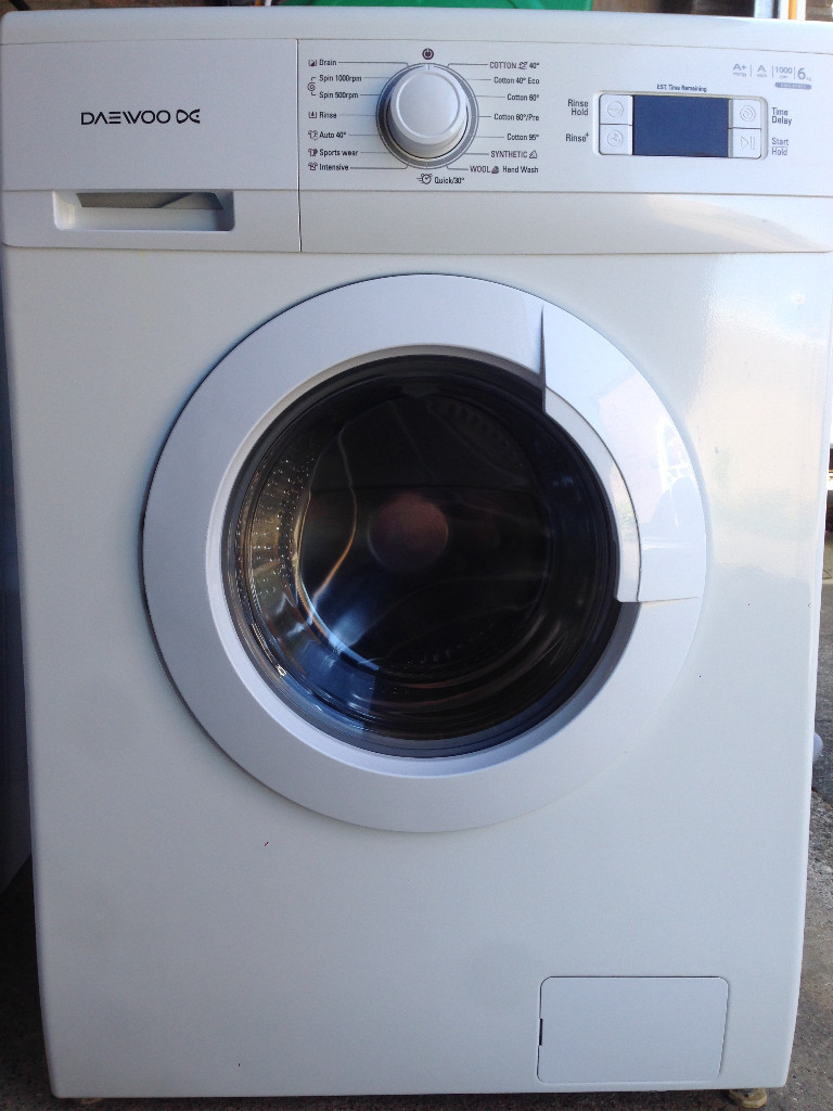 Daewoo White Washing Machine * Free Delivery * Imacculate - 6Kg - Digital -  Manual -- Washer Deliver