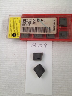 10 NEW SANDVIK SME 43E12R CARBIDE INSERTS  GRADE: HM. SPEX 12 04 ED R-1. {A129}