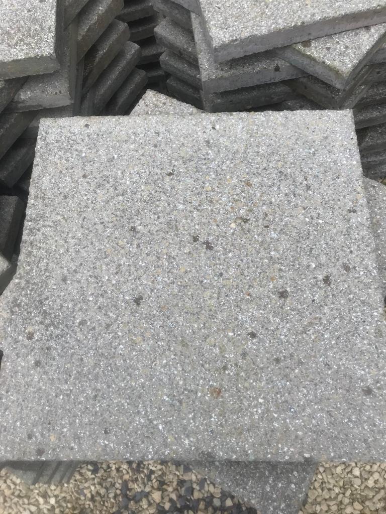 Marshall’s Saxon Mocha paving slabs 450mm x 450mm in Wymondham