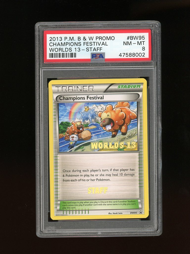 2017 ポケモンチャンピオンカーニバル Festival STAFF psa8 Pokemon PSA 8 NM-Mint 2017 Champions Festival STAFF World