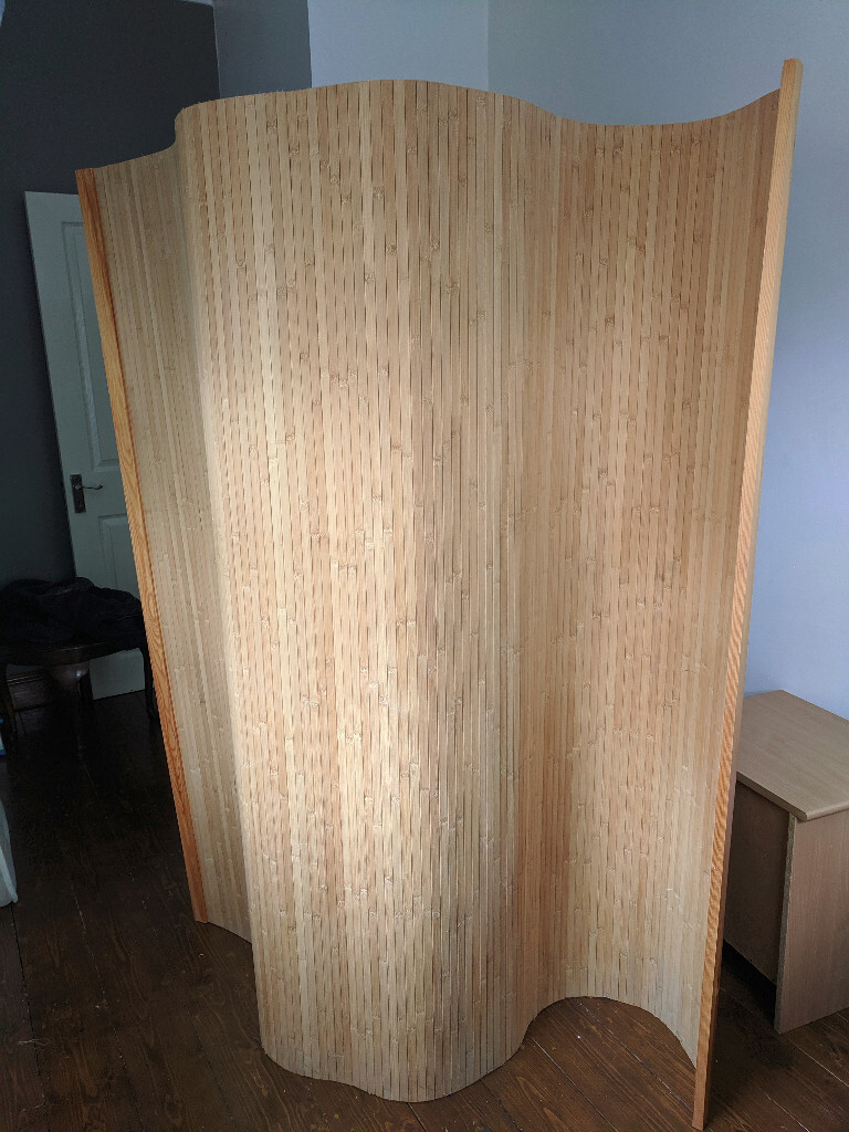 Futon Company bamboo wave screen / room divider in New Cross, London