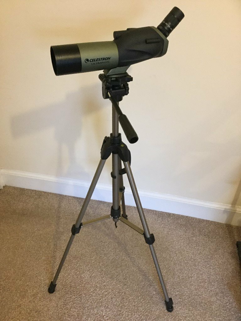 Celestron Ultima 65 Spotting Scope with Hama Star 61 Adjustable Tripod