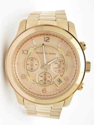 Michael Kors MK-8096 Oversized Rose Gold Chronograph Dial