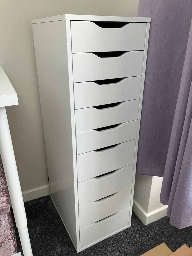 Ikea white Alex drawers tall storage unit in Wednesbury, West Midlands Gumtree
