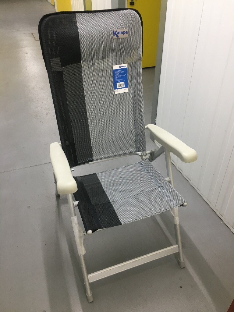 Luxury Camping Caravan Garden Chair Padded Folding Recliner (8