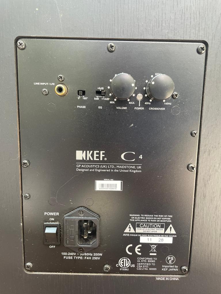 KEF C4 powered subwoofer in Wilmslow, Cheshire Gumtree