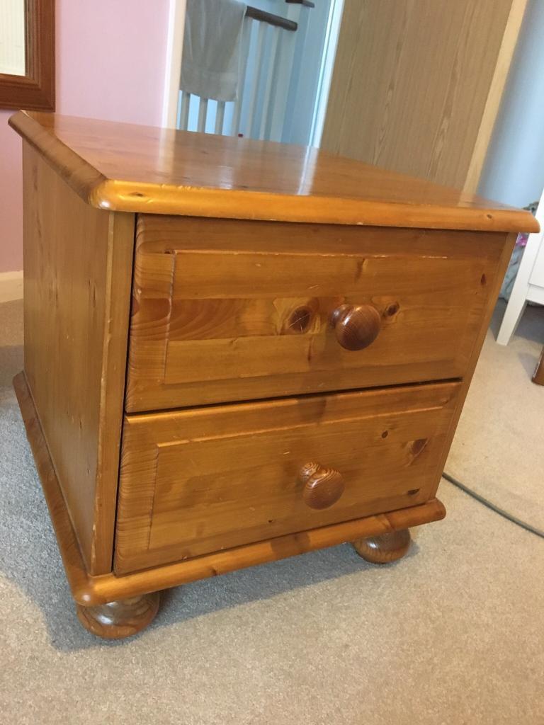 Pine bedside table in Steyning, West Sussex Gumtree