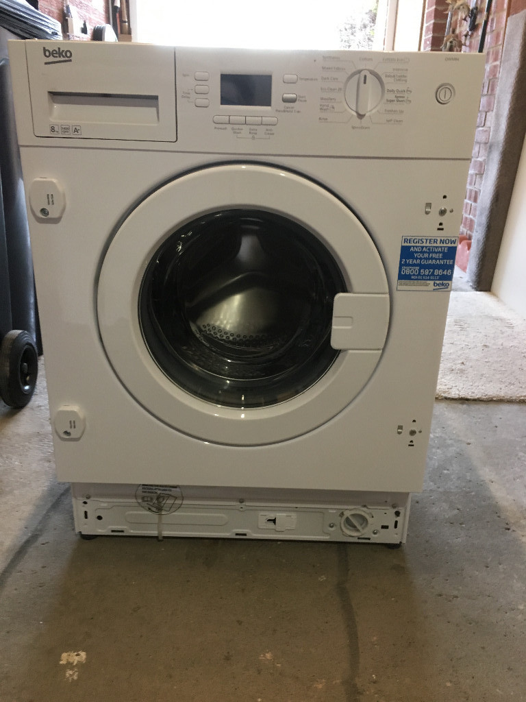 Beko QWM84 intergrated washing machine 1400 spin. 4 months old, in
