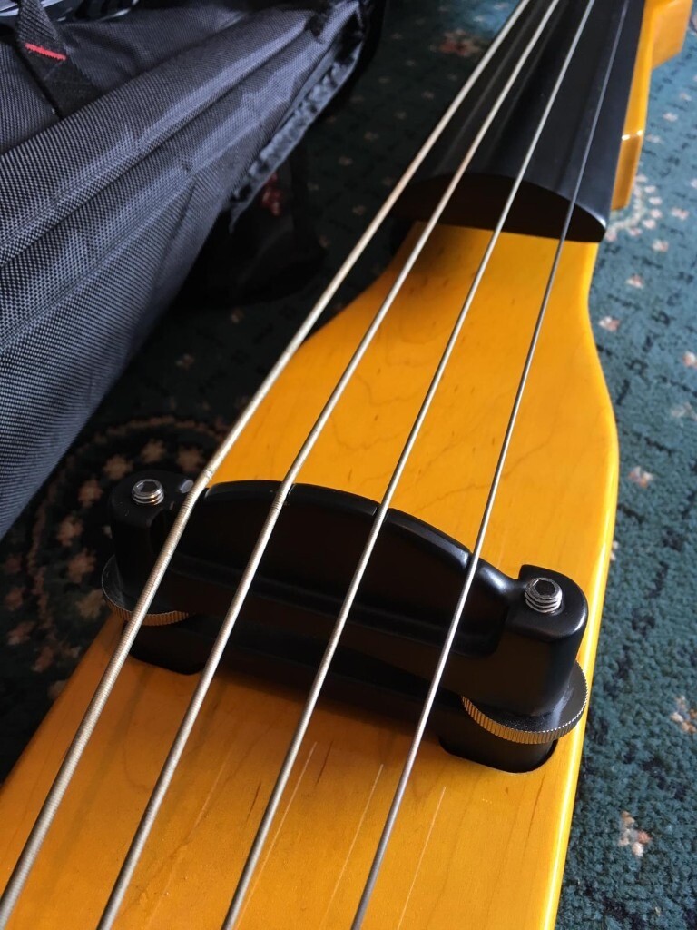 Electric Upright STAGG EDB 3/4 Honey with softcase in Norbury, London