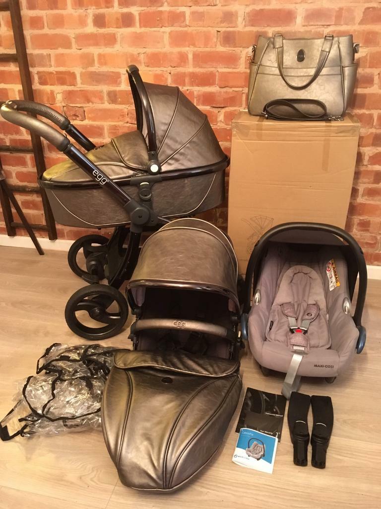 Egg pram/stroller travel system titanium (silver) in Woolston, Cheshire Gumtree