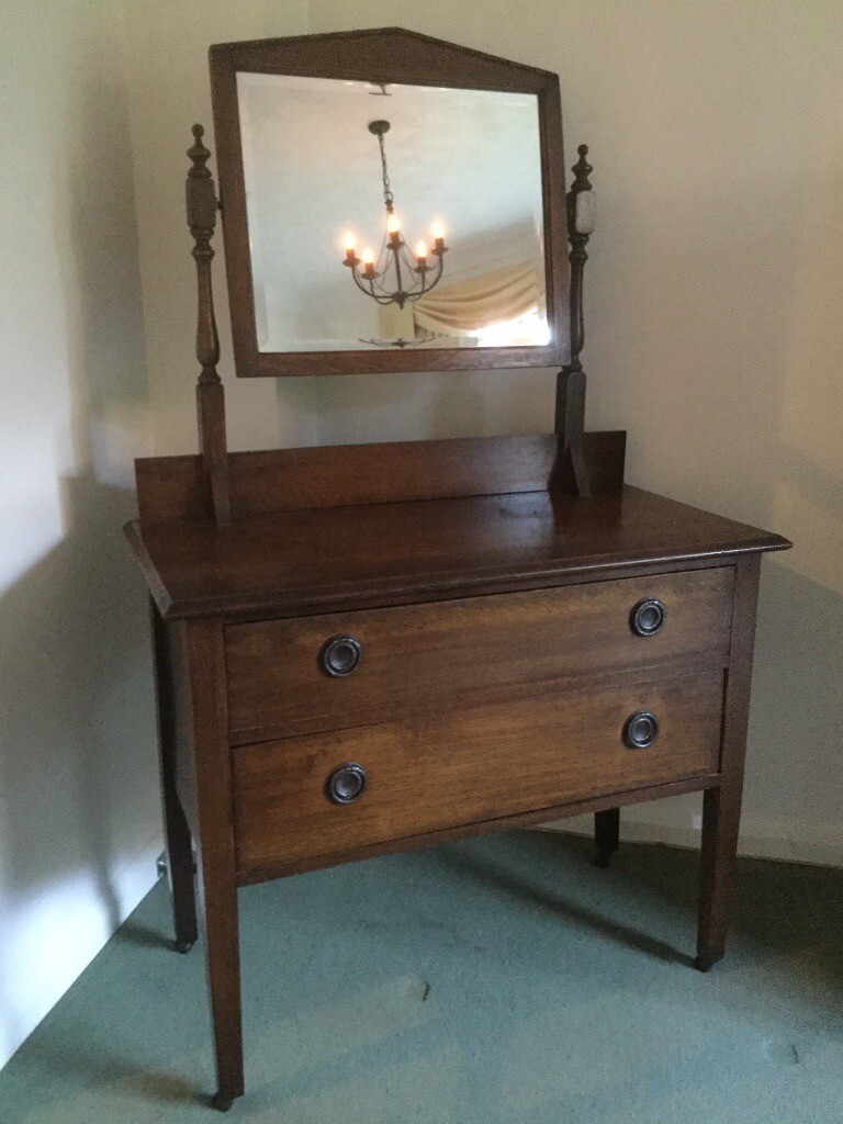 ANTIQUE Oak Dressing Table and Mirror in Bradley Stoke, Bristol Gumtree