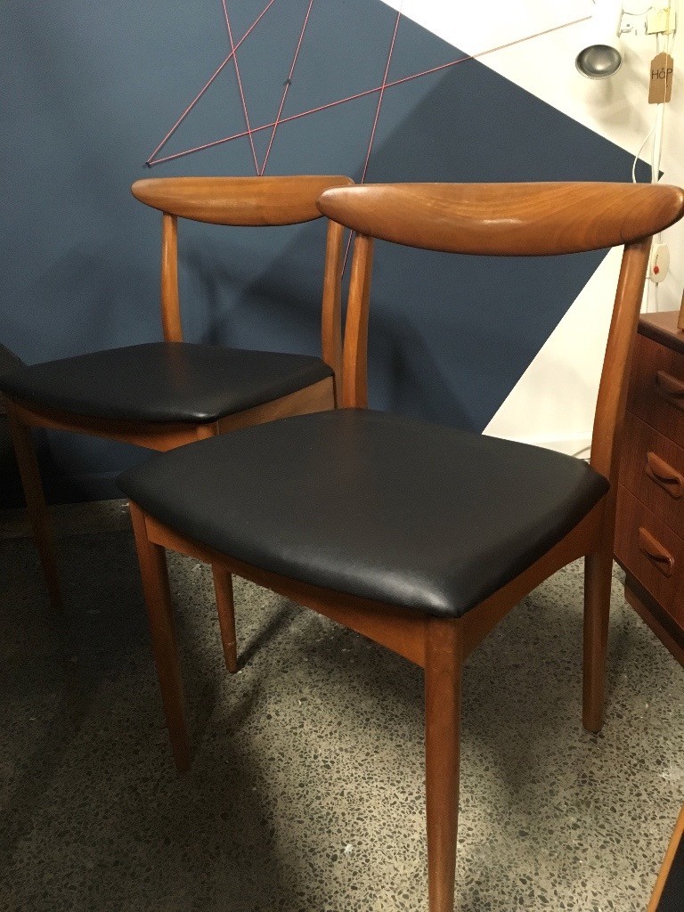 Set of Four Greaves & Thomas Mid Century Vintage Teak Dining Chairs in Newcastle, Tyne and