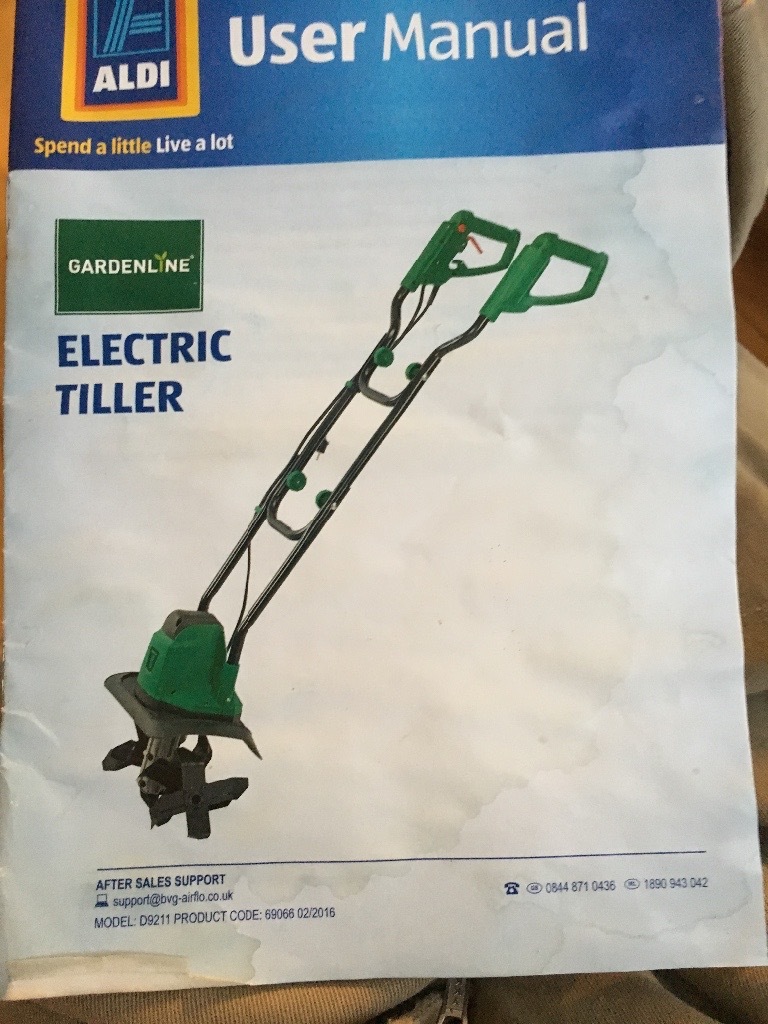 Aldi/Gardenline Electric Tiller less than 1 year old only used very
