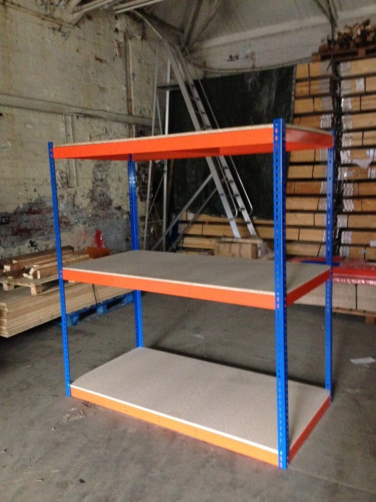 JOB LOT 10 bays RAPID 1 industrial longspan shelving 7ft high ( storage