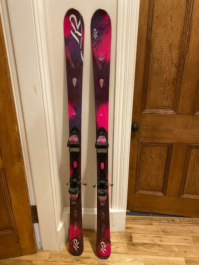 Ladies Skis K2 Superfree 160cm with Marker Bindings in Hyndland
