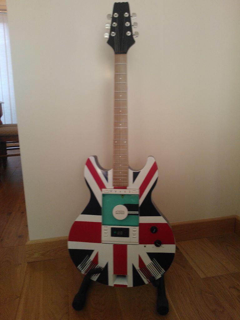 Novelty Guitar Shaped CD Player and Radio in Chester Le Street
