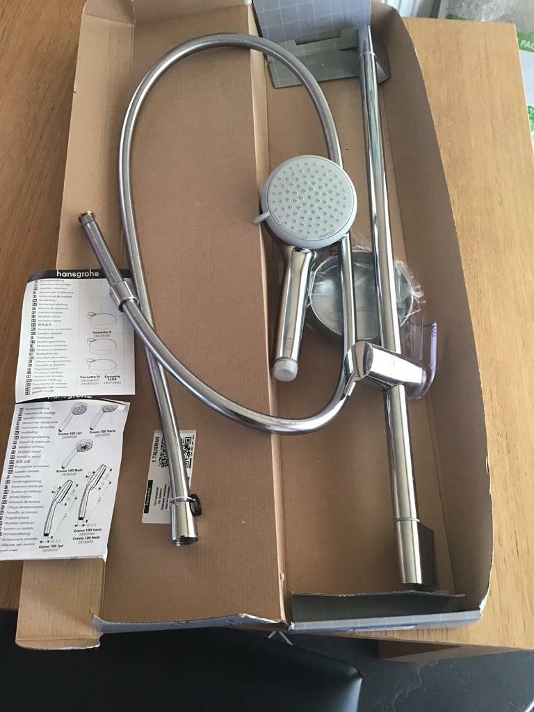 Hansgrohe Croma 100 Vario Function Shower Set With Soap Dish in
