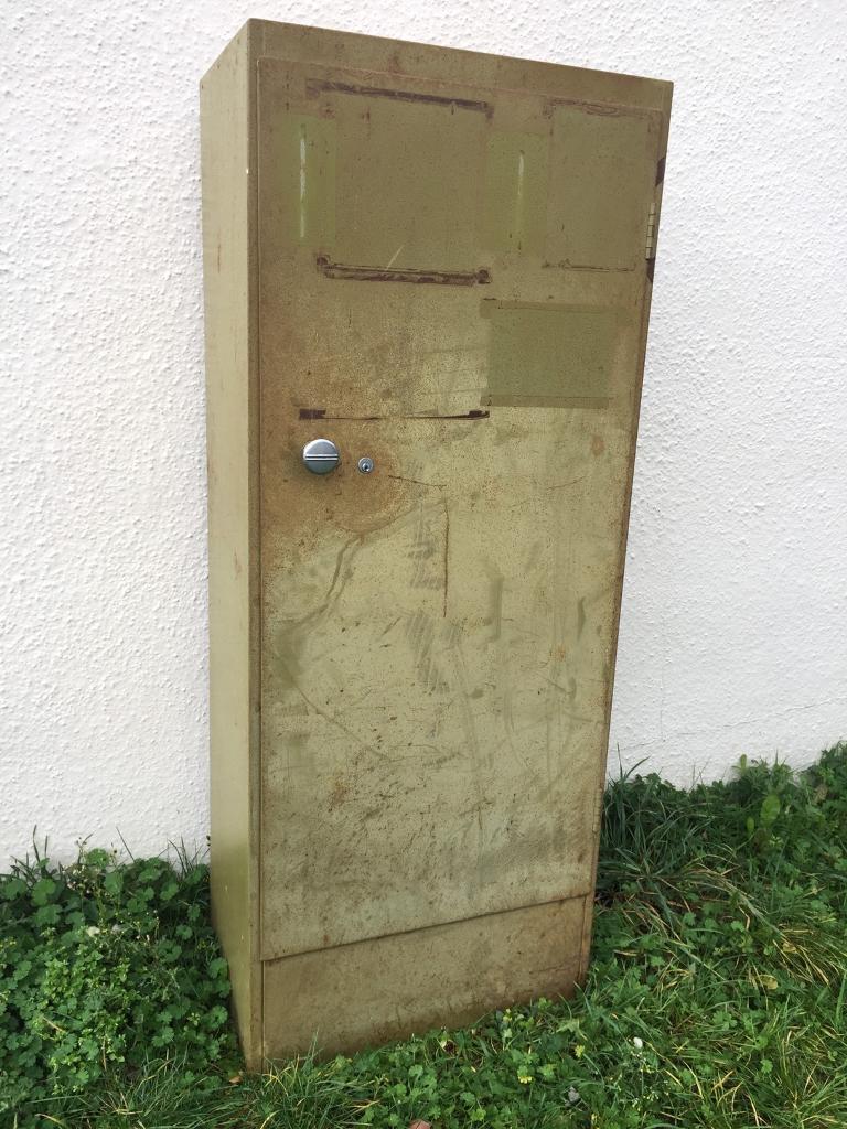 Industrial Metal Storage Cabinet Vintage 5ft Tall Still Available