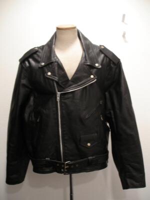 ▪️90‘s【UNIK】 RIDERS JACKET シングル 黒 90s Men's 5XL 6XL 60 Unik Leather Black Classic Motorcycle