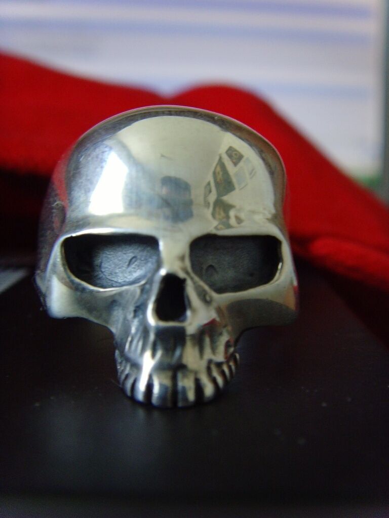 METALLICA CLIFF BURTON BASS GUITAR SKULL 925 STERLING SILVER