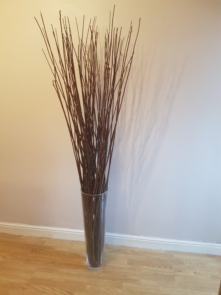 Large Ikea Feature Vase And Twigs In Castleford West Yorkshire