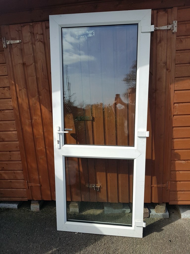 PVC door with clear glass in Carryduff, Belfast Gumtree