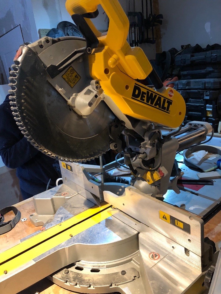 Dewalt dws780-GB with XPS guide line | in Peebles, Scottish Borders