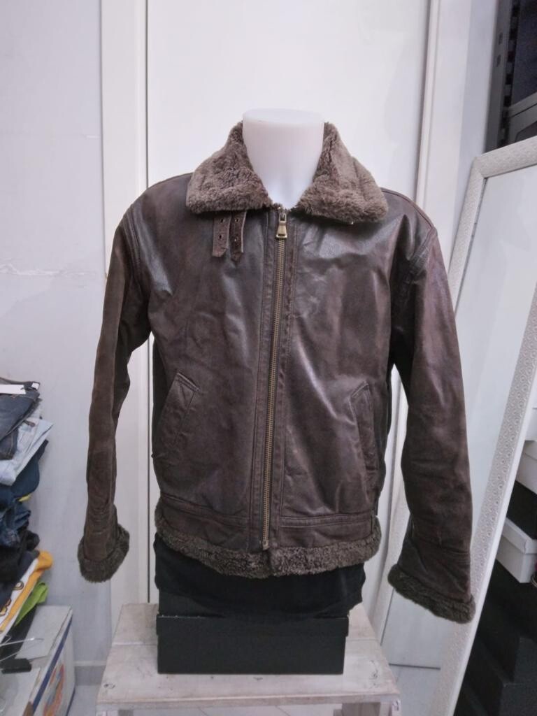 AMERI USED LIKE FAKE LEATHER JACKETブラウンS AMERI USED LIKE FAKE LEATHER JACKETブラウンS - メルカリ